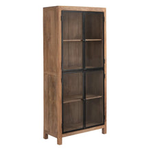 Load image into Gallery viewer, NATURAL SHOWCASE MANGO WOOD LIVING ROOM 90 X 40 X 200 CM