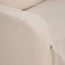 Load image into Gallery viewer, SOFA 3 SEATS BEIGE FABRIC LIVING ROOM 200 X 100 X 73 CM