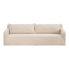 Load image into Gallery viewer, SOFA 4 SEATS BEIGE FABRIC LIVING ROOM 240 X 100 X 73 CM
