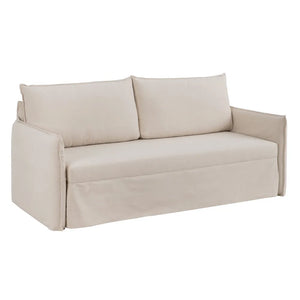 BEIGE SOFA-BED LIVING ROOM 215 X 100 X 97 CM