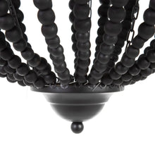 Load image into Gallery viewer, BLACK BEADS CEILING LAMP 40 X 40 X 60 CM