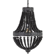 Load image into Gallery viewer, BLACK BEADS CEILING LAMP 40 X 40 X 60 CM