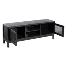 Load image into Gallery viewer, BLACK WOODEN TV CABINET MINDI LIVING ROOM 150 X 40 X 55 CM