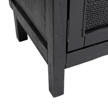 Cargar imagen en el visor de la galería, BLACK WOODEN TV CABINET MINDI LIVING ROOM 150 X 40 X 55 CM