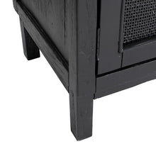Load image into Gallery viewer, BLACK WOODEN TV CABINET MINDI LIVING ROOM 150 X 40 X 55 CM