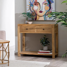 Laden Sie das Bild in den Galerie-Viewer, CONSOLE NATURAL WOOD MINDI ENTRANCE 100 X 35 X 85 CM