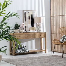 Laden Sie das Bild in den Galerie-Viewer, CONSOLE NATURAL WOOD MINDI ENTRANCE 150 X 35 X 85 CM
