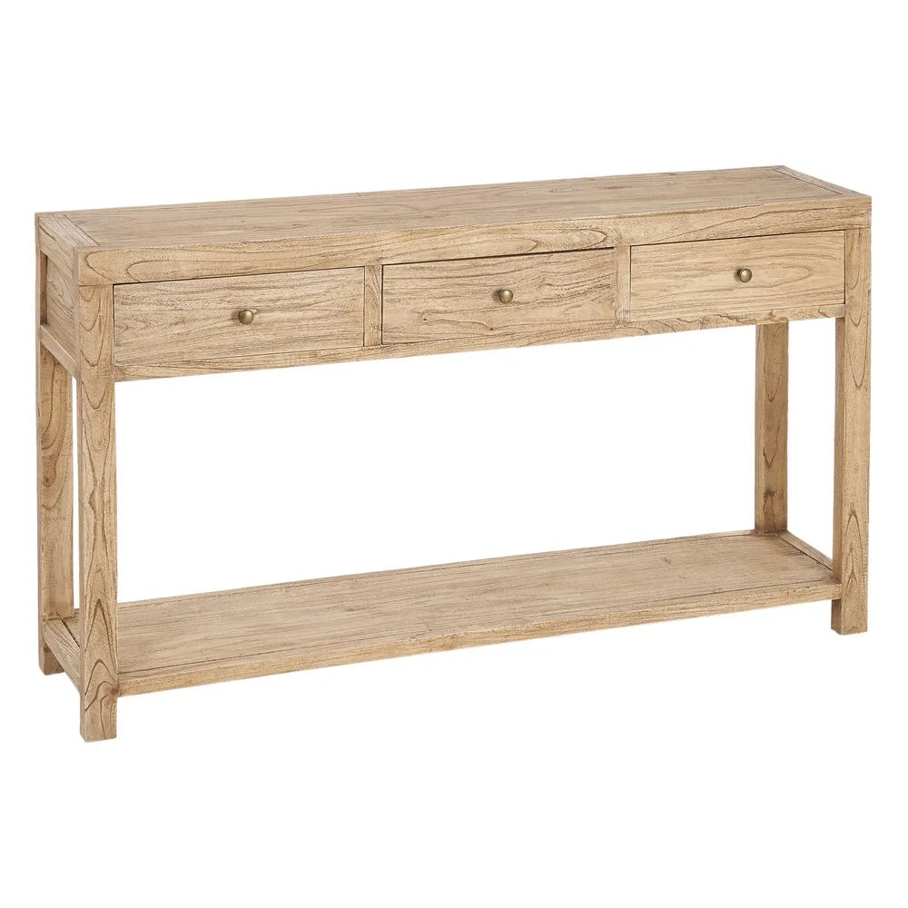 CONSOLE NATURAL WOOD MINDI ENTRANCE 150 X 35 X 85 CM