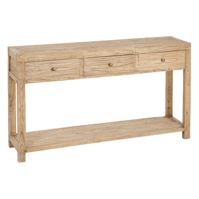 CONSOLE NATURAL WOOD MINDI ENTRANCE 150 X 35 X 85 CM