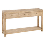 CONSOLE NATURAL WOOD MINDI ENTRANCE 150 X 35 X 85 CM