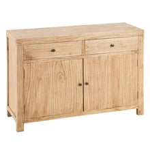 Laden Sie das Bild in den Galerie-Viewer, NATURAL WOOD SIDEBOARD MINDI LIVING ROOM 120 X 40 X 85 CM