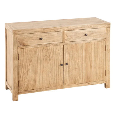NATURAL WOOD SIDEBOARD MINDI LIVING ROOM 120 X 40 X 85 CM