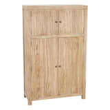 NATURAL WOODEN CUPBOARD MINDI LIVING ROOM 100 X 40 X 160 CM