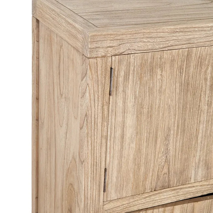 NATURAL WOODEN CUPBOARD MINDI LIVING ROOM 100 X 40 X 160 CM