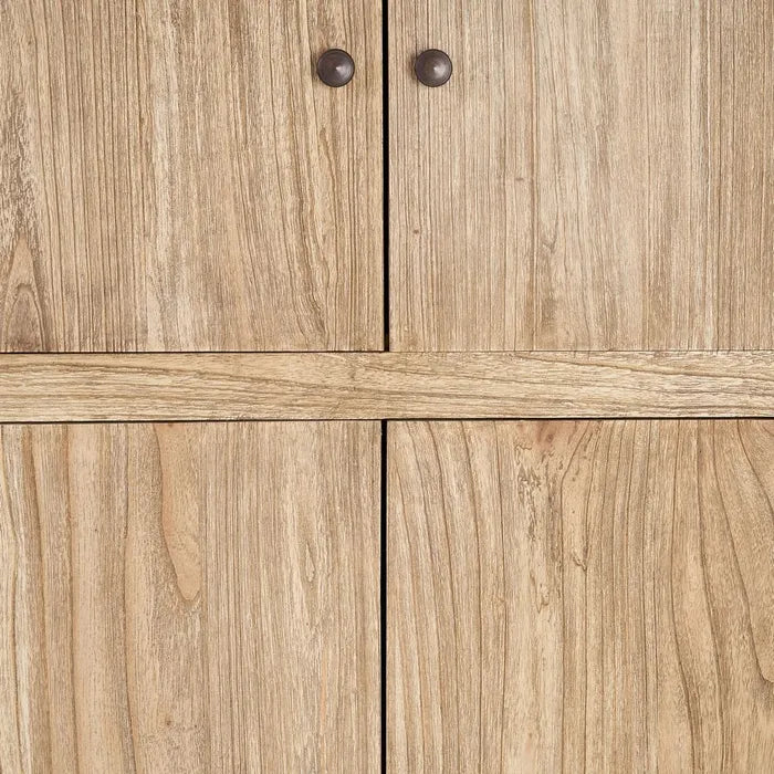 NATURAL WOODEN CUPBOARD MINDI LIVING ROOM 100 X 40 X 160 CM