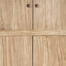 Load image into Gallery viewer, NATURAL WOODEN CUPBOARD MINDI LIVING ROOM 100 X 40 X 160 CM
