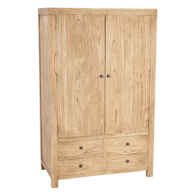 NATURAL WOODEN CUPBOARD MINDI LIVING ROOM 100 X 55 X 160 CM
