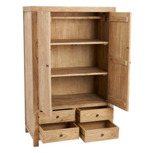 Load image into Gallery viewer, NATURAL WOODEN CUPBOARD MINDI LIVING ROOM 100 X 55 X 160 CM