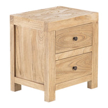 Load image into Gallery viewer, NATURAL WOOD TABLE MINDI BEDROOM 45 X 35 X 50 CM