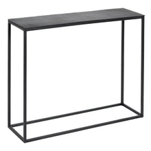 Load image into Gallery viewer, S/2 CONSOLE BLACK ALUMINUM / GLASS 98 X 28 X 82 CM