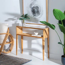 Load image into Gallery viewer, NATURAL CONSOLE WOOD-RATTAN LIVING ROOM 90 X 25 X 80 CM