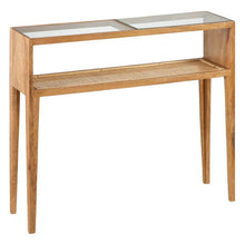 Load image into Gallery viewer, NATURAL CONSOLE WOOD-RATTAN LIVING ROOM 90 X 25 X 80 CM