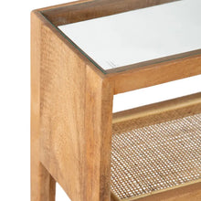 Carica l&#39;immagine nel visualizzatore di Gallery, NATURAL CONSOLE WOOD-RATTAN LIVING ROOM 90 X 25 X 80 CM