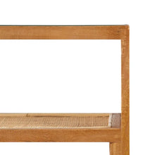 Carica l&#39;immagine nel visualizzatore di Gallery, NATURAL CONSOLE WOOD-RATTAN LIVING ROOM 90 X 25 X 80 CM