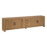 NATURAL ELM WOOD SIDEBOARD LIVING ROOM 254 X 40 X 66 CM
