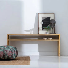 Load image into Gallery viewer, CONSOLE NATURAL PINE WOOD ENTRANCE 190 X 40 X 80 CM