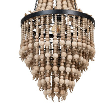 Load image into Gallery viewer, NATURAL BEADS CEILING LAMP 35 X 35 X 86 CM