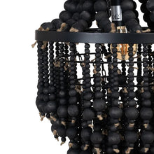Load image into Gallery viewer, BLACK BEADS CEILING LAMP 35 X 35 X 86 CM