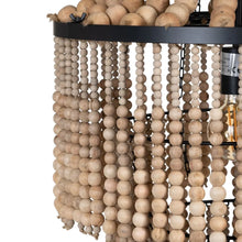 Load image into Gallery viewer, NATURAL BEADS CEILING LAMP 50 X 50 X 82 CM
