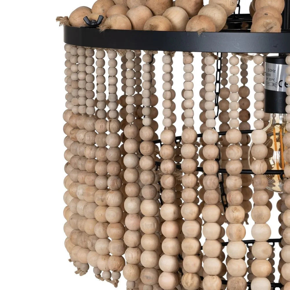 NATURAL BEADS CEILING LAMP 50 X 50 X 82 CM