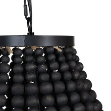 Load image into Gallery viewer, BLACK BEADS CEILING LAMP 50 X 50 X 80 CM