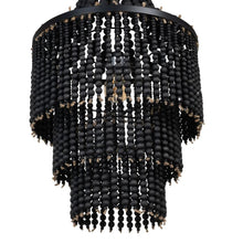 Load image into Gallery viewer, BLACK BEADS CEILING LAMP 50 X 50 X 80 CM