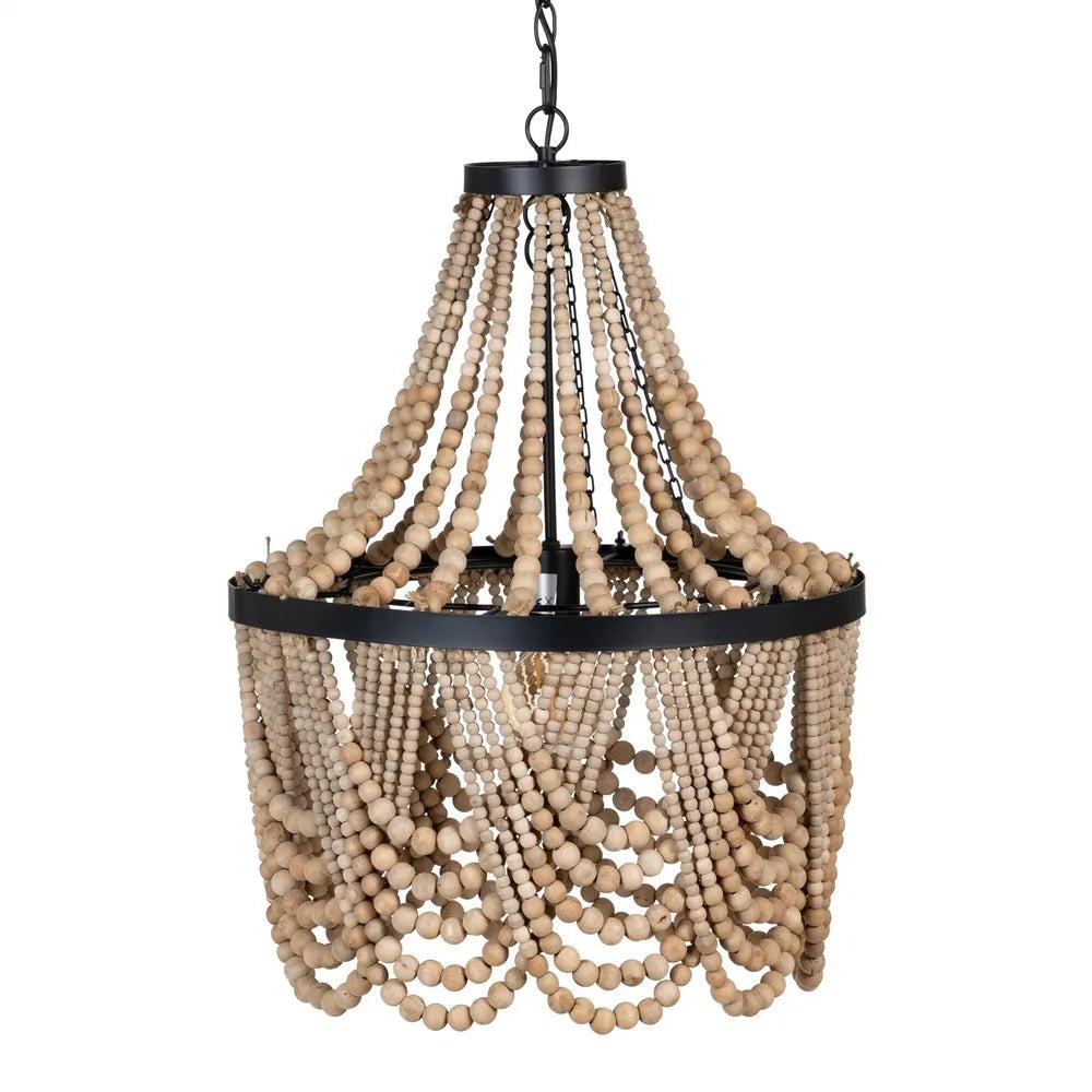 NATURAL BEADS CEILING LAMP 47 X 47 X 65 CM