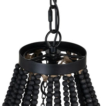 Load image into Gallery viewer, BLACK BEADS CEILING LAMP 48.50 X 48.50 X 62 CM