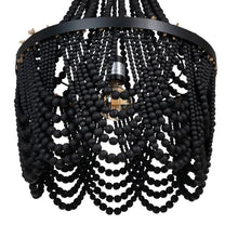 Load image into Gallery viewer, BLACK BEADS CEILING LAMP 48.50 X 48.50 X 62 CM