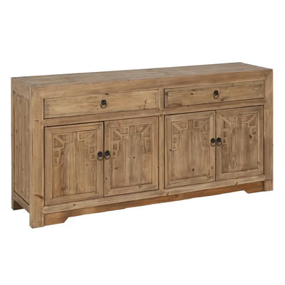 NATURAL ELM WOOD SIDEBOARD LIVING ROOM 180 X 45 X 90 CM