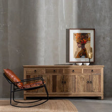Laden Sie das Bild in den Galerie-Viewer, NATURAL ELM WOOD SIDEBOARD LIVING ROOM 190 X 50 X 80 CM