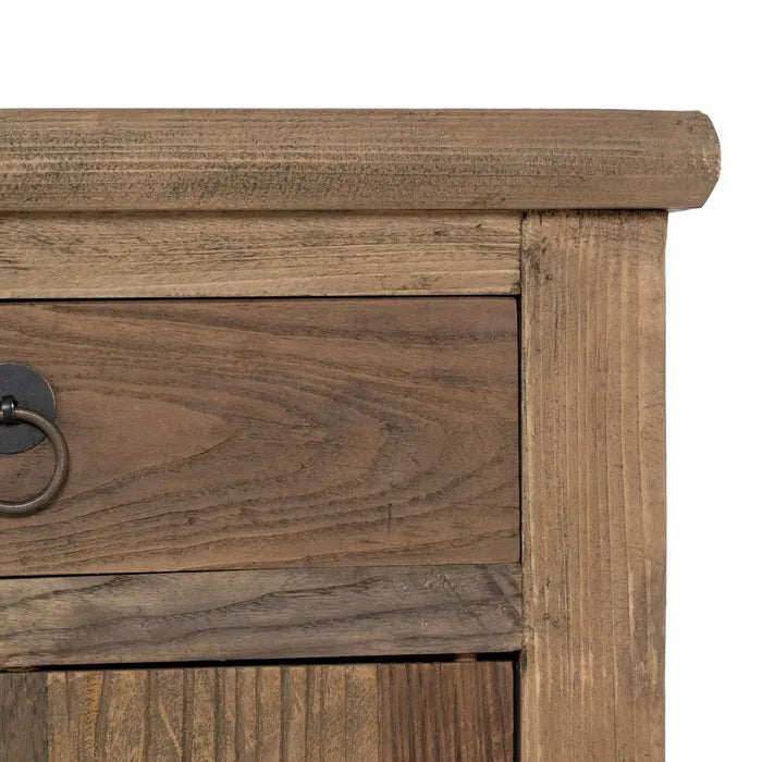 NATURAL ELM WOOD SIDEBOARD LIVING ROOM 190 X 50 X 80 CM