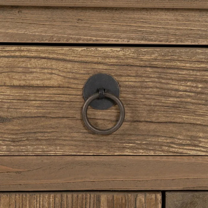 NATURAL ELM WOOD SIDEBOARD LIVING ROOM 190 X 50 X 80 CM