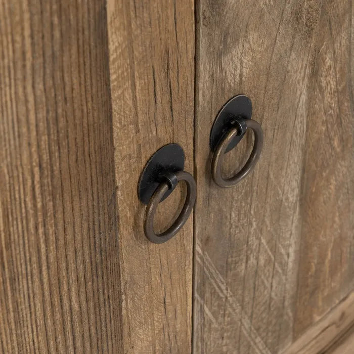 NATURAL ELM WOOD SIDEBOARD LIVING ROOM 190 X 50 X 80 CM