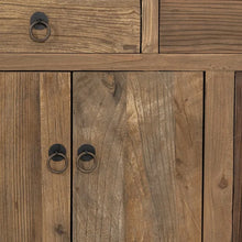 Laden Sie das Bild in den Galerie-Viewer, NATURAL ELM WOOD SIDEBOARD LIVING ROOM 190 X 50 X 80 CM