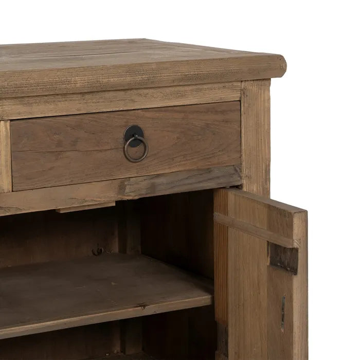 NATURAL ELM WOOD SIDEBOARD LIVING ROOM 190 X 50 X 80 CM