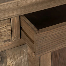 Laden Sie das Bild in den Galerie-Viewer, NATURAL ELM WOOD SIDEBOARD LIVING ROOM 190 X 50 X 80 CM