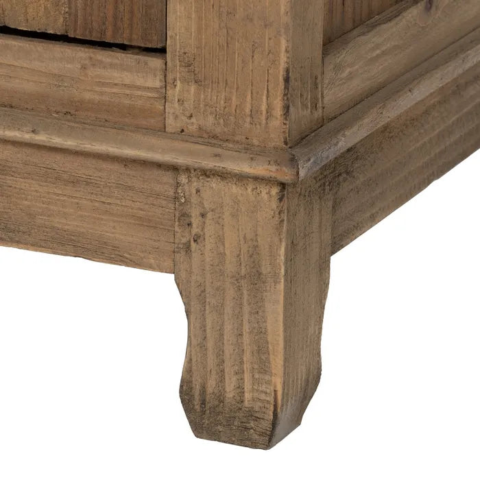 NATURAL ELM WOOD SIDEBOARD LIVING ROOM 190 X 50 X 80 CM