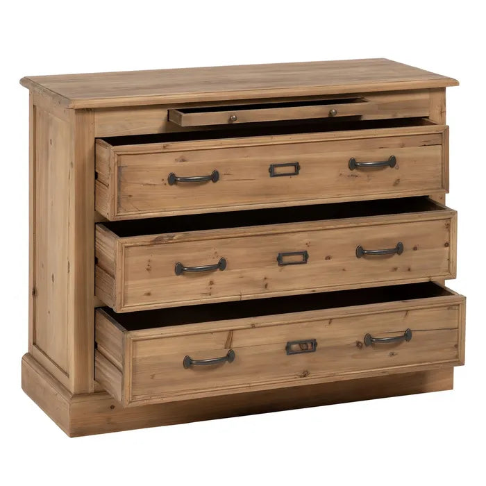 PINE WOOD CHEST OF DRAWERS 105 X 42 X 85 CM