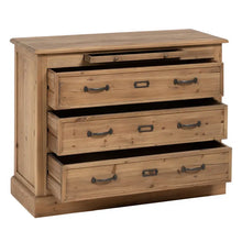 Carica l&#39;immagine nel visualizzatore di Gallery, PINE WOOD CHEST OF DRAWERS 105 X 42 X 85 CM